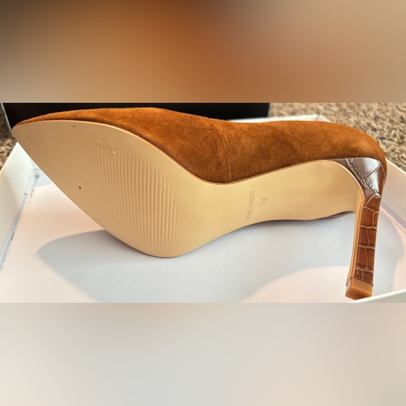 NWT • Nine West • Women's Tatiana Pumps • Cognac • Size 7M • Brown Heels - Picture 4 of 5
